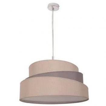 Lámpara Colgante FABRILAMP Cromo/Gris-Topo 2xe27 (Regx40)