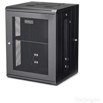 Armario Rack Mural 15U 19 StarTech con Estante 1U y Soporte para Equipos de Red y Servidores