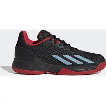 Adidas Courtflash K Negro Rojo Junior