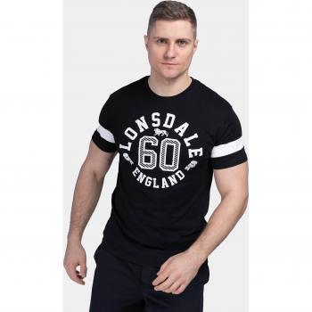 Lonsdale London Askerswell Men's Black/White Short Sleeve T-Shirt XL