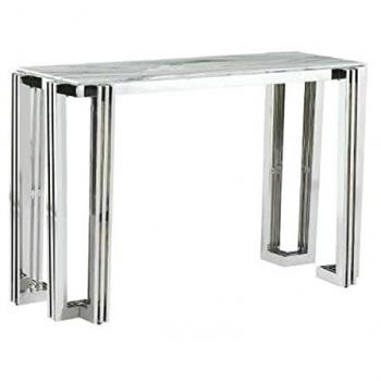 Consola DKD Home Decor Cristal Acero (120 x 45 x 78 cm)
