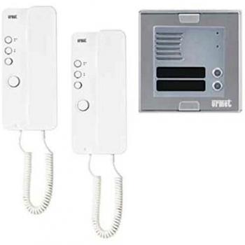 Kit Citófono Bifamiliar Urmet 1150/302 con Pulsantiera Sinthesi S2 y Mìro