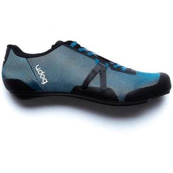 Zapatillas de carretera Udog Tensione Azul, características: color azul y negro, talla 42, diseño específico para ciclismo en carretera