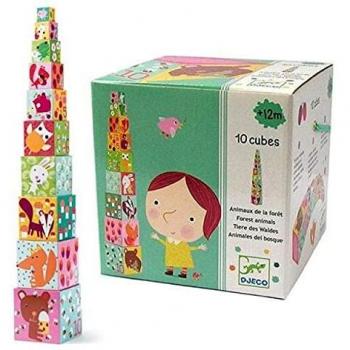 DJECO - Primera Edad 10 Cubos Bosque