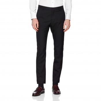 SELECTED HOMME Slhslim-mylohigh Black TRS B Noos, Pantalones de Traje para Hombre, Negro, W36