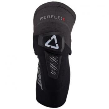 Rodillera de Cross Leatt ReaFlex Hybrid Negra - Protección flexible, diseño ergonómico, material ligero, ventilación optimizada, ajuste seguro y cómodo