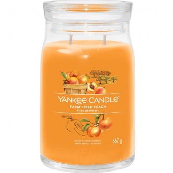 Yankee Candle Farm Fresh Peach Scented Candle Signature 567 g