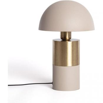 Lámpara de Mesa LED Metal Lis Beige 40W Diseño Contemporáneo