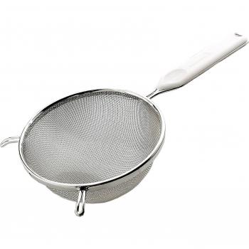 Fackelmann Colador Borde Redondo 14 Cm, Acero, Blanco e Inoxidable, 14cm
