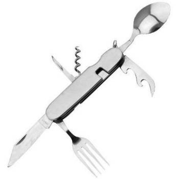 Multifunción cuchillo Navaja camping emergencia Cubertería