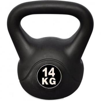 Pesa Rusa Kettlebell Fitness 14 KG PVC Arena Mango Anti-roces Multifuncional