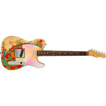 Fender Artist Series Jimmy Page Dragon Telecaster Electric Guitar, Rosewood Fingerboard, Natural