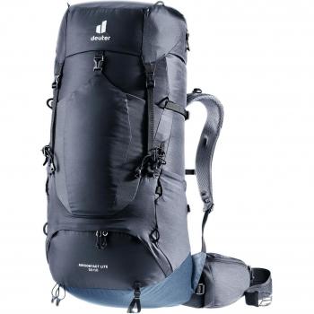 Mochila de montaña Deuter Aircontact Lite 50+10 Negra-Marina