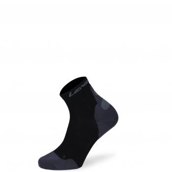 Calcetines cortos de compresión Lenz 8.0 Merino - Color negro, tallas 39-40-41, material merino, diseño de compresión