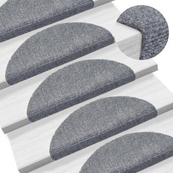 Pegatina Escaleras Mats 10 Piezas 56x17x3 cm Gris Claro