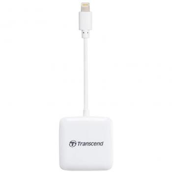 Transcend RDA2 - Lector de Tarjetas On The Go conector Lightning Apple, tarjeta SD y microSD