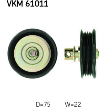 Polea tensora/guía correa trapezoidal y poli V SKF VKM 61011