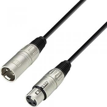 Cable de Microfono XLR Macho a XLR Hembra 3 Metros Serie 3 Star Color Negro y Plata