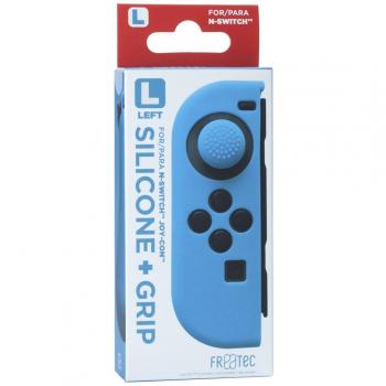 Funda de Silicona y Grip para Joy-Con Izquierdo Azul - Compatible con Nintendo Switch