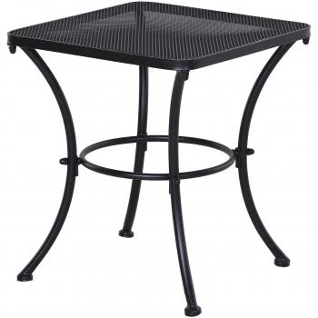 Mesa de Jardín Cuadrada con Estructura de Metal