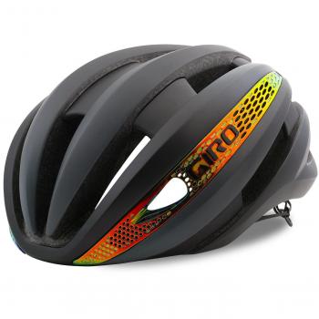 Giro Synthe MIPS Casco, Unisex, Matt Grey/Fire Chrome, Small/51-55 cm