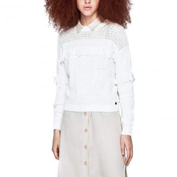 Pepe Jeans Jersey Dina Blanco Mujer S Blanco