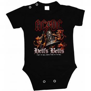 Baby bodyac de DC Hell 's Bells Designe Body Suit manga corta negro negro negro Talla:56 0-3 Months