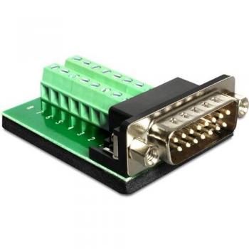 Adaptador Delock Sub-D 15 Pines Gameport Macho a Bloque de Terminal de 16 Pines