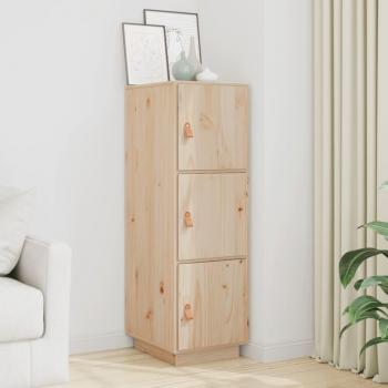 Aparador alto de madera maciza de pino 34x40x108,5 cm - Mueble de Almacenaje de Salón, Buffet para salón, Armario Auxiliar, Armario de Almacenamiento