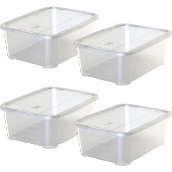 SP Berner - Caja de Plástico 5L con Tapa (x4)