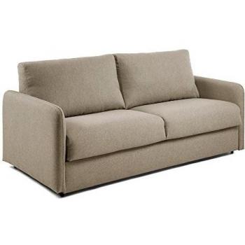 Kave Home Sofá Cama Kymoon 140 Poliuretano, Chrono Beige