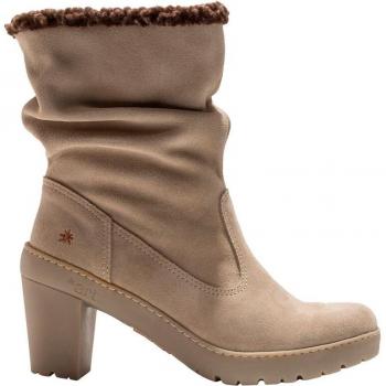 Botines de mujer de piel con cierre de cremallera
