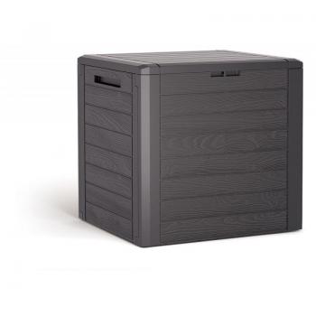 Baúl de Jardín WOODEBOX 140L - Resistente y Espacioso Recipiente para Almacenamiento en Exteriores