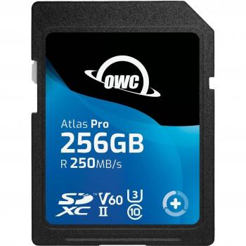 OWC Atlas Pro 256GB SDXC UHS-II V60 High-Speed Memory Card for 4K Photo and Video Capture
