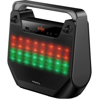 Altavoz Portátil Ibiza Sound 20W con Bluetooth, USB, SD y Luces LED - Modelo Freesound 40 Negro
