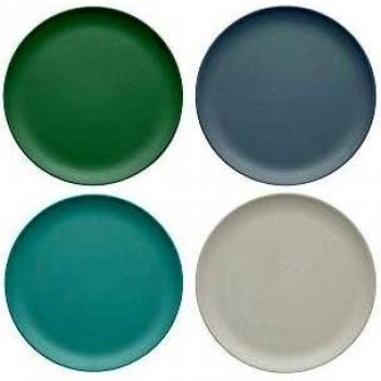 Colourworks Unbreakable' Melamine Side Plates, Multi-Colour, 23 cm