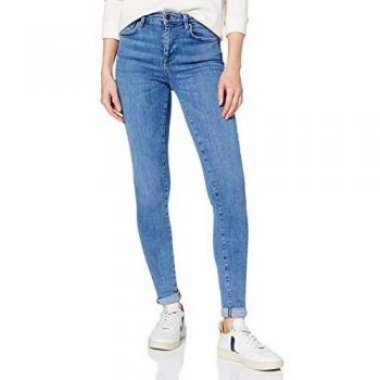 Only Women's ONLPOWER MID SK PUSH REA2981 Light Blue Skinny Jeans with Push-Up Effect