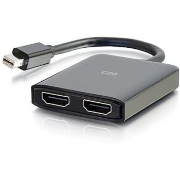 Concentrador Mini DisplayPort 1.2 a Doble HDMI MST con Alimentación USB