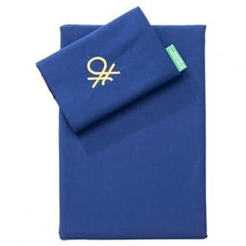 Set de 3 Piezas Sábana Individual Azul Marino: Sábana Plana (160x290 cm con Dobladillo Simple 5 cm) + Sábana Bajera (90x200+25 cm Flap) +