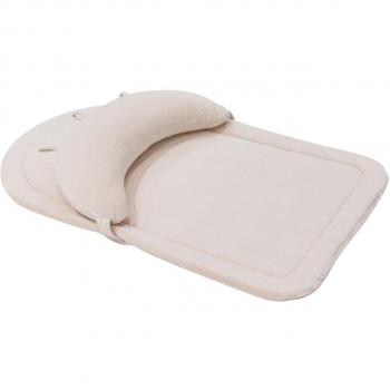 Alfombra de juego para estar boca abajo Beige Velvet Kikkaboo