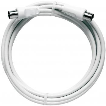 Cable coaxial Axing BAK 999-80, 10m, clase A, conector IEC macho y hembra, alta calidad (90 dB)