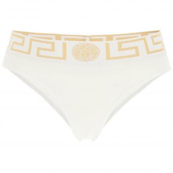 Versace Women's Greca Border Briefs in Mixed Colours | Size 4 | 1001381A232741