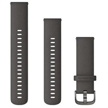 Garmin Quick Release 18mm Silicone Watch Band - Graphite for Select Garmin Smartwatches