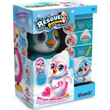 Robot Interactivo Pingüino Azul Silverlit Rescue