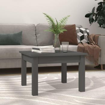 Mesa baja de madera maciza de pino gris 45x45x30 cm