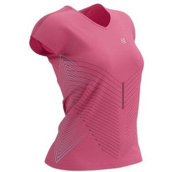 COMPRESSPORT PERFORMANCE SS TSHIRT W AQUA/HOT PINK TALLA M