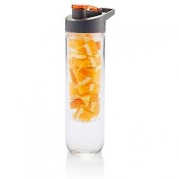 Loooqs Botella de Agua con infusor, Unisex, Water, Naranja, 800 ml