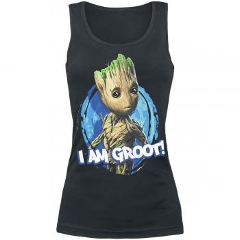 Guardianes De La Galaxia 2 - I Am Groot Top Mujer Negro XXL
