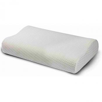 House Envy Almohada de Espuma viscoelástica - Forma Ergonómica Adecuada para Todos los Durmientes - Funda Lavable y Transpirable para el Alivio del Dolor de Espalda del Cuello