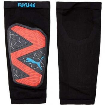 Puma Future 19.1 Espinillera Futbol, Hombre, Red Blast Black/Bleu Azur, S
